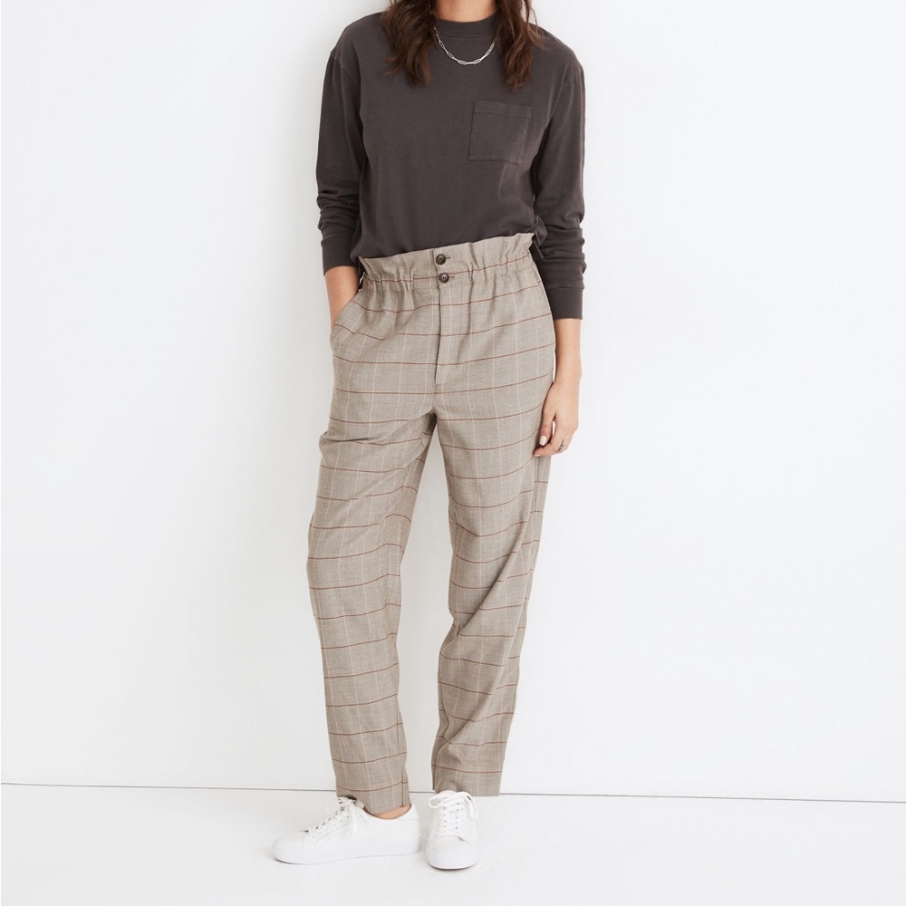 Madewell paperbag tapered pants